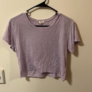 Garage small purple crop top